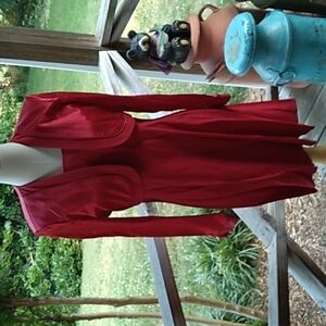 Red 6p dress jacket set formal business office